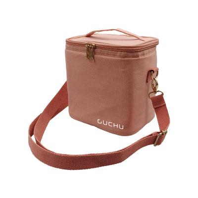 China Insulated Cotton Canvas Lunch Cooler Thermal Eco Friendly Bag for sale