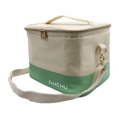 China Insulated Cotton Canvas Lunch Cooler Thermal Eco Friendly Bag for sale