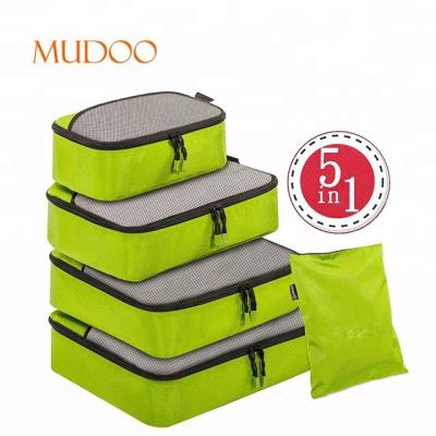 China Water Resistant 5 Pcs Packing Cubes Luggage Organizer Set Travel Bag Set for sale