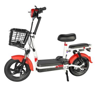 China High Quality Carton New Electric Bicycle High Carbon Steel Export Motor 350W Electric Scooter for sale