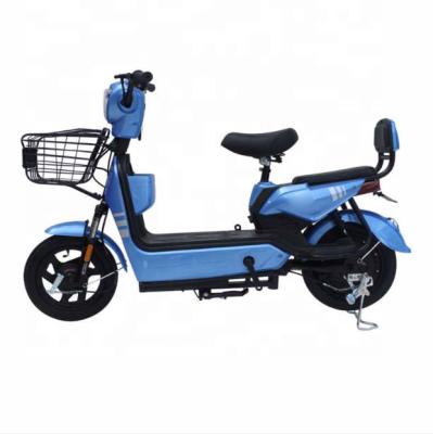 China High carton steel cheap electric bicycle with pedals/electric scooter/electric moped with two seat for sale