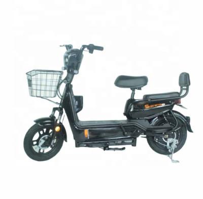 China High Carton China Manufacturer Steel Lead Acid Battery Electric Bike Adult Electric Moped Bicycle With Pedals for sale