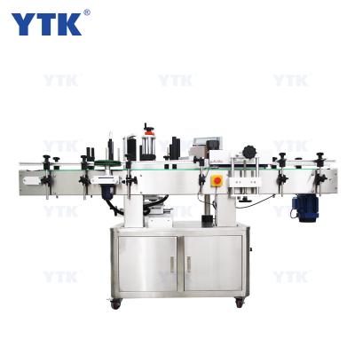 China YTK-220 Automatic Plastic Pet Food Glass Bottle Labeling Machine Round Bottle Printer for sale