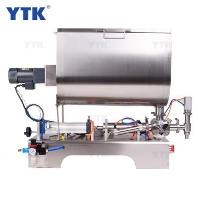 China Chilli Sauce Chemical Automatic Paste Liquid Bottle Filling Machine With Mixer for sale