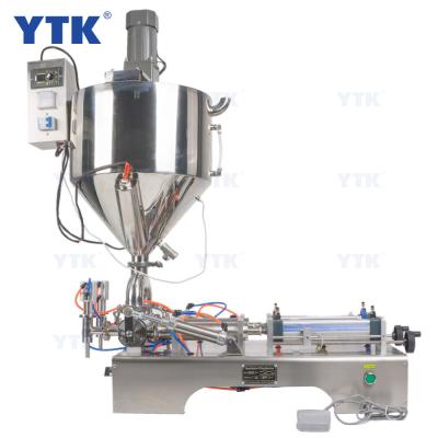 China Chemical Semi Automatic 100-1000ML Double Heads Pneumatic Stick Filling Machines With Heating And Mixing Function for sale