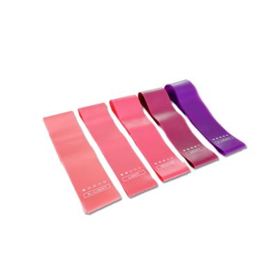 China Multicolor Home Fitness Durable Pink Latex Workout Factory Price Exercise Loop Elastic Resistance Band for sale