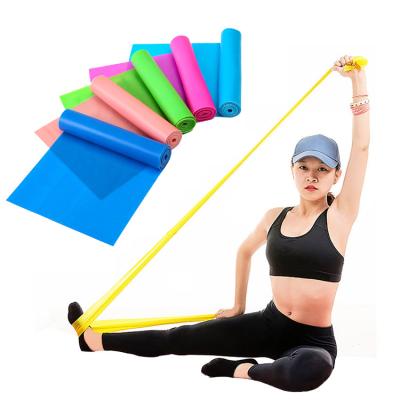 China Wholesale Custom Durable Natural Latex Color Logo Factory Resistance Yoga Elastic Workout Exercise Band for sale