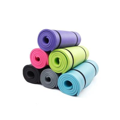 China Seat Line Eco Friendly Anti Slip Yoga Mat Carry Bag Yoga Mat NBR Thick Rubber Yoga Mat for sale