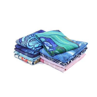 China High Quality Foldable Sport 3mm Anti Slip Towel Yoga Mat Custom Print Travel Yoga Mat for sale