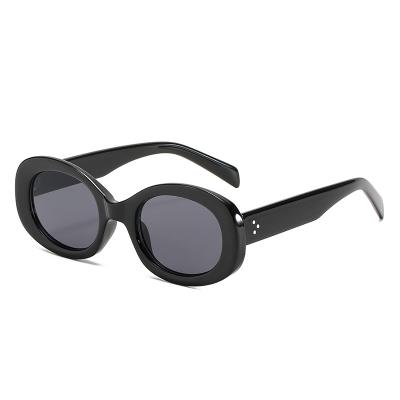 China 2021 Fashion Sunglasses 2021 Wholesale Price Small Sun Glass Shades Custom Logo Unique Oval Vintage Unisex Sunglasses for sale