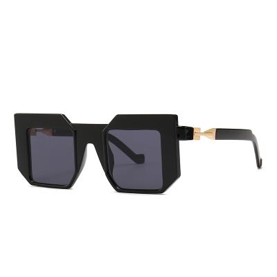 China 2020 Fashion Sunglasses New Arrival Flat Surface Study Plan Square Sun Shading Lenses for sale