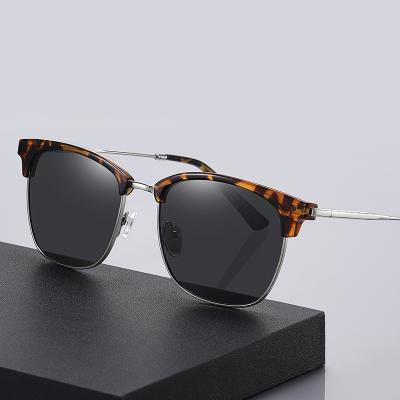 China Eyewear UV400 Semi Rimless Fashionable Sunglasses Ready To Ship Brand Designer Polarozed Mens Fasion Sunglasses for sale