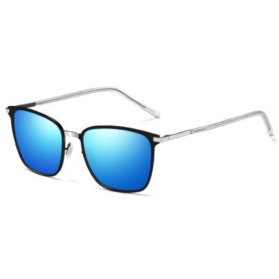 China Fashion Sunglasses 2020 New Arrival Luxury Men Driving Metal Frame Square Shade Night Vision Polarized Sunglasses for sale