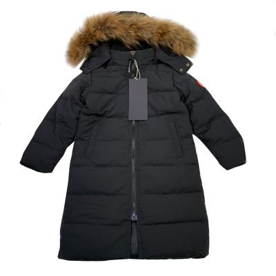 China Anti-wrinkle Girls Winter Coats Kids Warm Stripper Jackets Long 90% Duck Down White +10% Duck Feather Kids Wear for sale