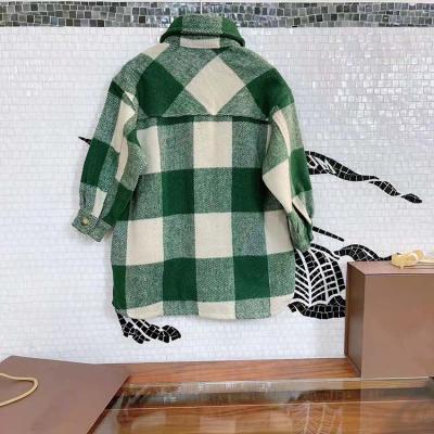 China Anti-pilling Kids Casual Long Sleeve Shirts Girls Boys Unisex-child Cotton Plaid Pattern Dress Shirt Kids Clothes For 2-11Y for sale