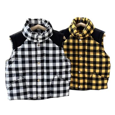 China Unisex-Child Sleeveless Winter Kids Breathable Boys Warm Clothes Down Jacket White Goose Down Vest Girls Warm Kids Clothes for sale