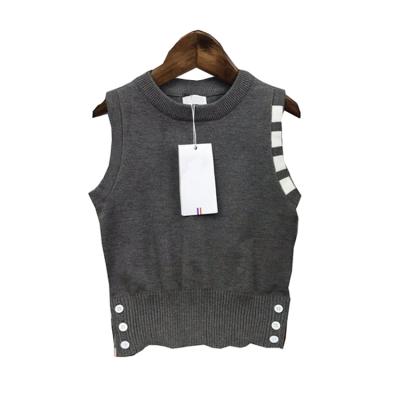 China Breathable Kids Crewneck Sweater Vests Knitted Casual Preppy Sleeveless Knitwear Tank Top Style Vest Sweater Cashmere Wool Blend for sale