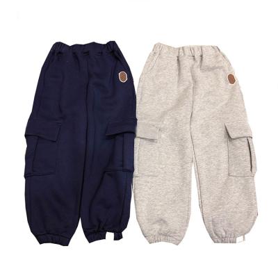 China Unisex-Kids Kids Girls Clothing Anti-pilling Anti-pilling Sweatpants Boys Casual Full-Length Pants With Fleece Lining For Spring Autumn Winter for sale