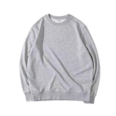 China 2021 customs anti-pilling sweatshirt empty crewneck pullover logo cotton plus size sweatshirt mens crewneck sweatshirt wholesale for sale