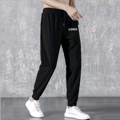 China 2022 Summer Custom Logo Anti-wrinkle Ankle Banded Pants Sport Jogger Pants For Men for sale