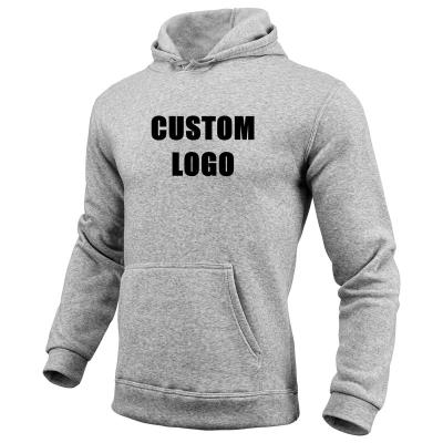 China Custom logo 220g Anti-wrinkle high quality simple pullover sweatshirts oversized empty fleece hoodies for men for sale