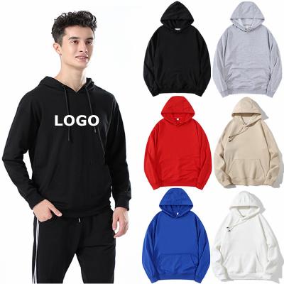 China custom streetwear white cotton hoodie pullover letters Anti-wrinkle men's logo men's oversized sweater for sale