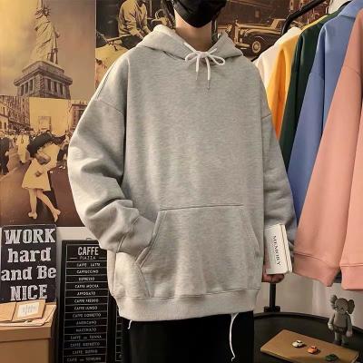 China 2022 new fashion Anti-wrinkle logo pullover hoodie custom solid color long sleeve loose hoodie for sale