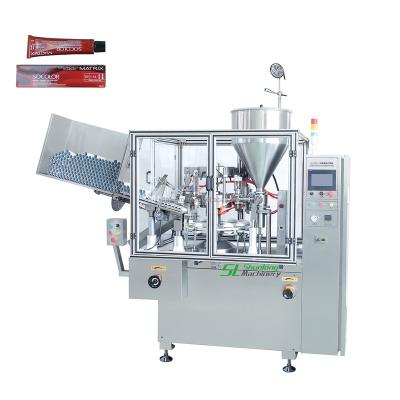 China Food Automatic Tube Cosmetic Cream Filling And Sealing Machine Skin Care Hair Cream Filling Machine for sale