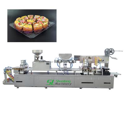 China Automatic Food PVC Blister Packaging Machine For Lollipop Cheese Chocolate Packing Machine for sale