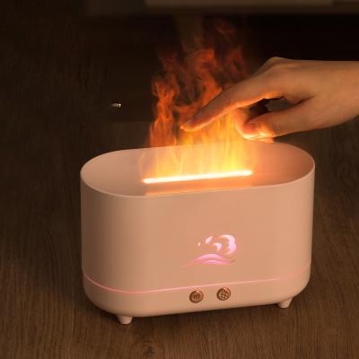 China Commercial Wholesale Aroma Diffuser Multifunctional Flame Humidifier Flame Humidifier For Home Office Spa Yoga Essential Oil for sale