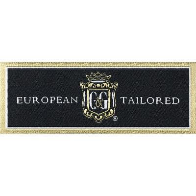 China Viable Damask Custom Garment Woven Labels Embroidered Satin Printed Custom Brand Logo Luxury Clothing Labels Fabric Care Label for sale