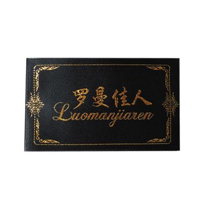 China Factory Washable Cheap Price Custom High Quality Cotton Care Label For Logo Damask Garment Woven Name Labels T-shirt Textile Apparel en venta