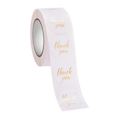 China Sticker Waterproof Gift Seal Envelope Party Seal Bronzing Roll Decorative Packaging Self-adhesive Sticker Label Customization zu verkaufen