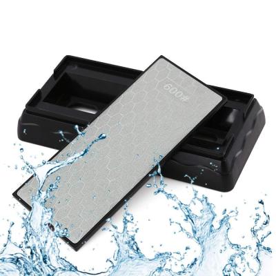 China Sustainable Premium Whetstone Diamond Sharpening Stone Sharpener With Plastic Base for sale