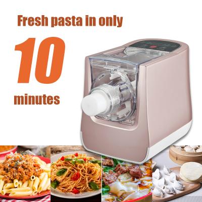 China Small Home Electric Mini Macaroni Plastic Extruder Household Use Automatic Cool Home Making Noodle Machine Pasta Maker for sale