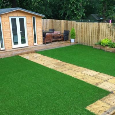 China Cheap PP+PE Fire And Corrosion Resistant Outdoor Synthetic Grass Artificial Turf For Garden for sale