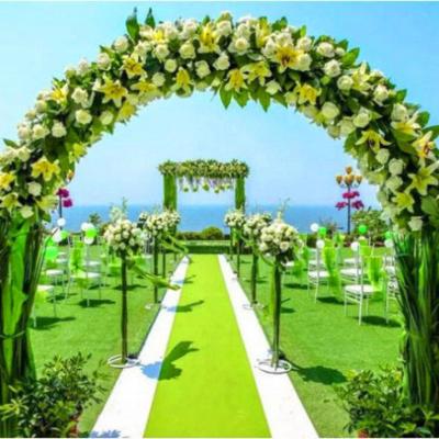 China PP+PE in wedding artificial turf stock landscape green grass mat for garden with wholesale price for sale