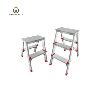 China Folding Ladders Steel Tube Chair, Lightweight Folding Step Ladder, Step Stool for sale