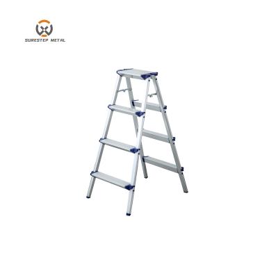 China Folding Ladders 2,3,4 Step Stools Ladder , General Purpose Aluminum Household Sneaks Ladder for sale