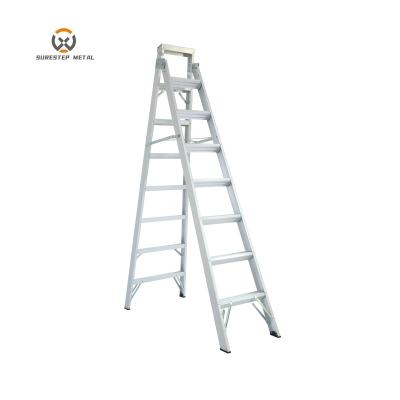 China Folding Ladders EN131 2 Section Combination Aluminum Step Telescope Hanging Extension Ladders for sale