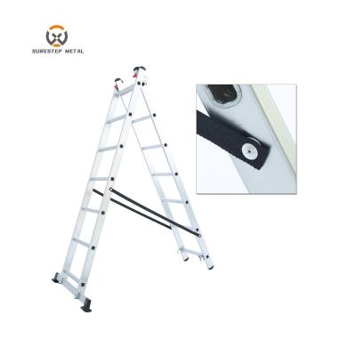 China Hot Selling Cheap Custom Folding Ladders Rack Custom Manufacturers Aluminum Folding Ladder Double for sale