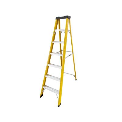 China Factory Manufacture Various Folding Ladders Full Insulated Straight Step Fiberglass Ladder for sale