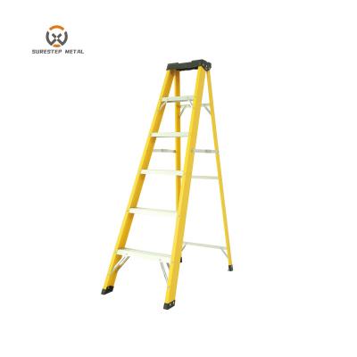 China Folding Ladders FOLDING SINGLESIDE FRP LADDER FIBERGLASS INDUSTRIAL LADDER for sale