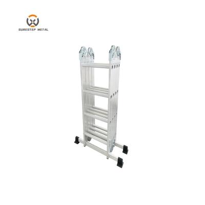 China Folding Ladders En131 Universal Aluminum Heavy Duty Aluminum Scaffolding Platform Step Ladders Vertical Platform Ladders for sale