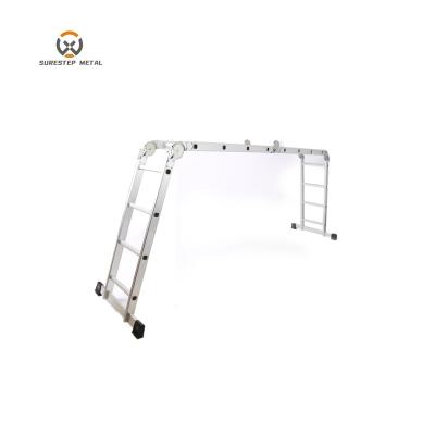 China Folding Ladders New Design Universal Extension Worktable Aluminum Folding Ladder for sale