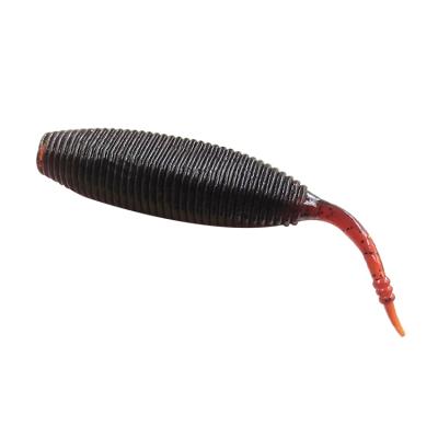 China Fishing Tools Various Colors 9cm Long Lead Tail Worm Bait Bait Swimbait Lure Soft Fishing Lures for sale