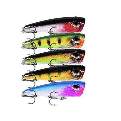 China Wholesale Outdoor Fishing Activity Goods Coating Strong Triple Hooks Metal Bait Hard Plastic Snap Fishing Lures for sale