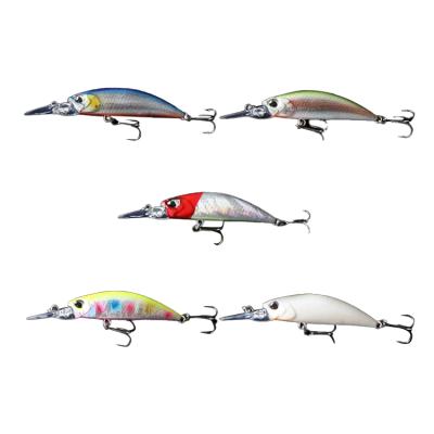 China Outdoor Fishing Activity New Style Fishing Lure Bent Minnow Fishing Lure Artificial Bait 3d Fish Eye Minow for sale