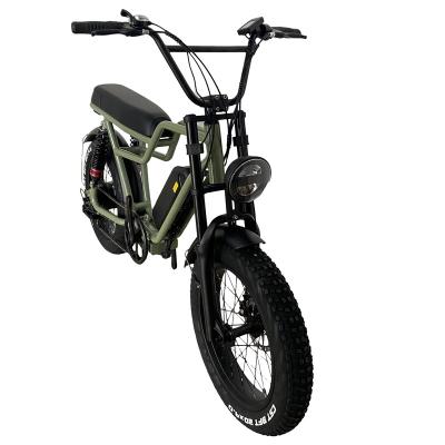 China Aluminum Alloy 48V 500W Fat 20 Inch 4.0 Tire Beach Cruiser Electric Powerful Electric Off-Road Bike Fat 20 for sale