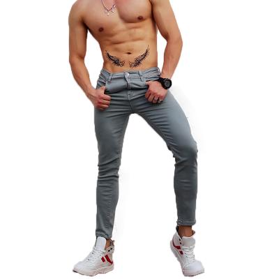 China Pencil Pants Wholesale Fashion Casual Lightweight Gray Skinny Men Breathable Jeans From China Factory for sale